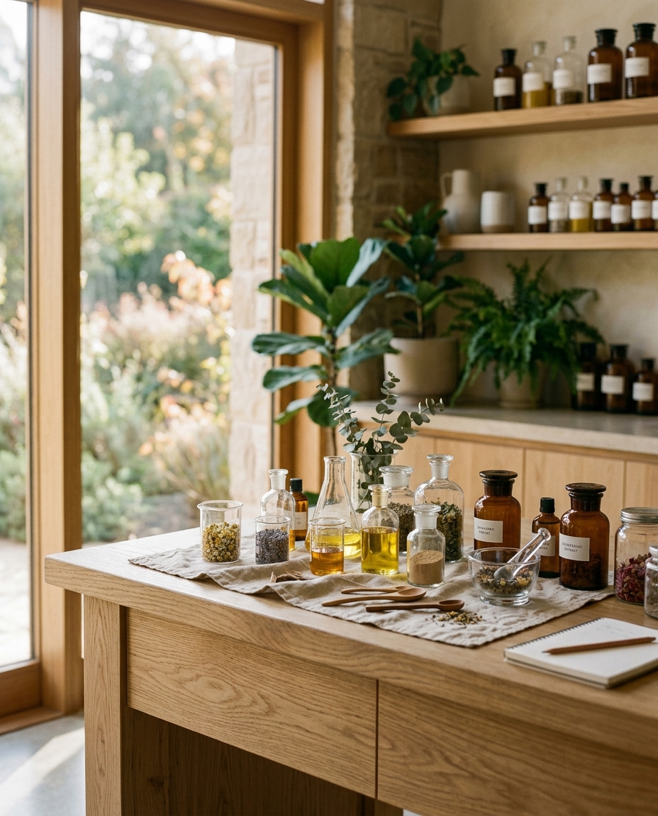 Calm professional embracing nature-led innovation